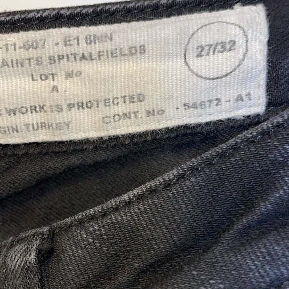 AllSaints Black Womens Pipe Skinny - Picture 4 of 5